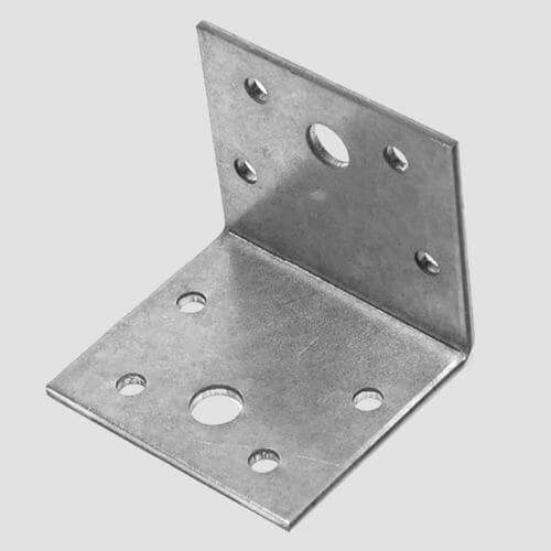 Q235 Electric Galvanized Metal Stamping Angle Bracket for Wooden Building